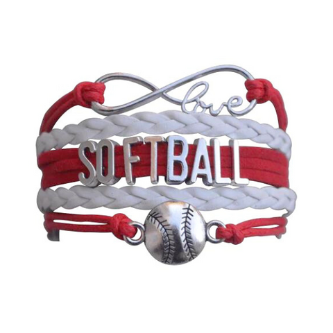 Softball Infinity Bracelet