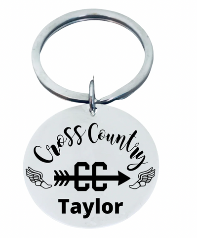 cross country keychain