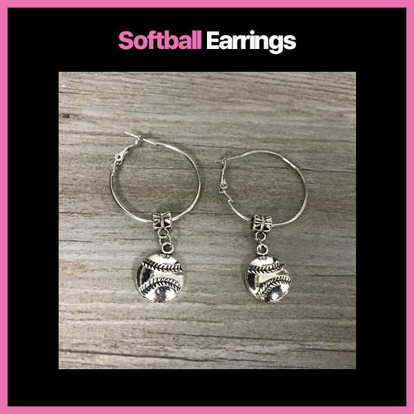 Softball Earrings