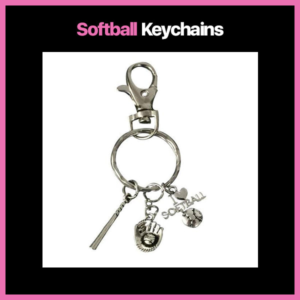Softball Keychains