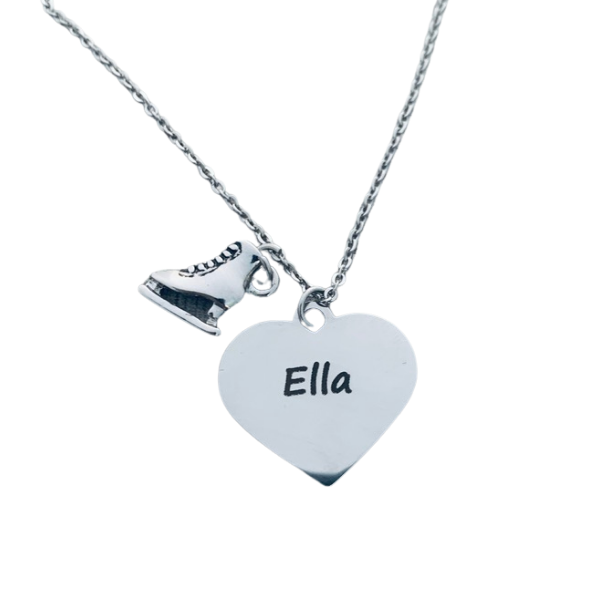 Personalized Engraved Skating Necklace