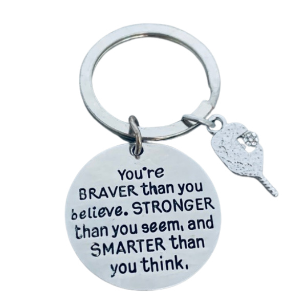  Sportybella Softball Keychain, Softball She Believed