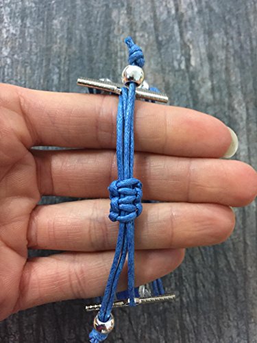 Volleyball Infinity Bracelet- Blue