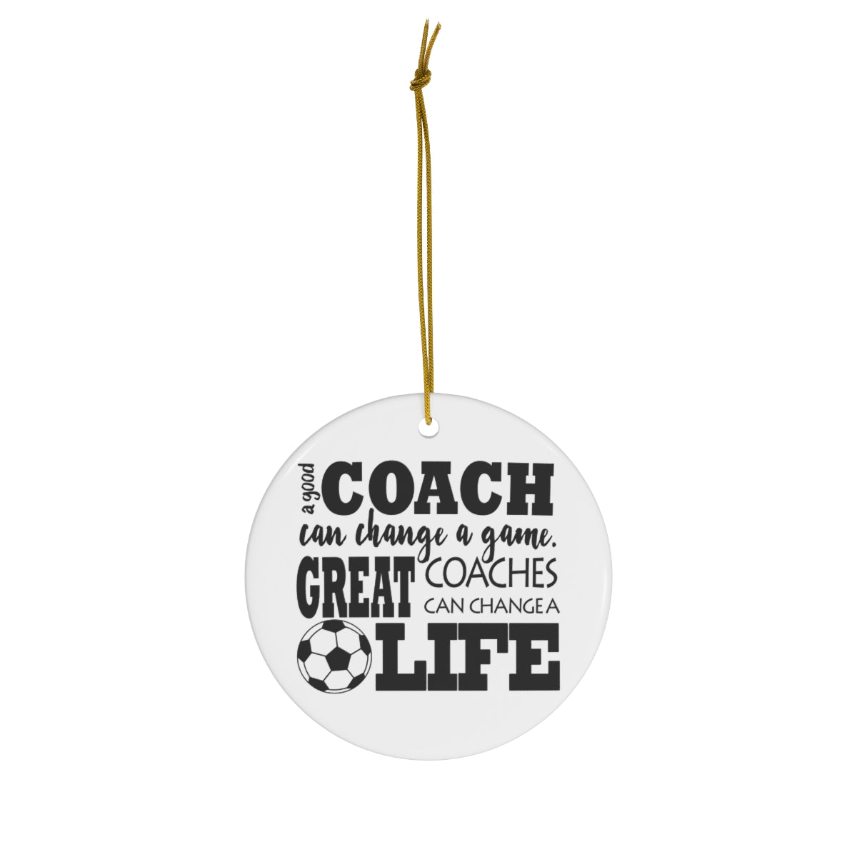Soccer Coach Christmas Ornament, Soccer Coach Gift, Thank You