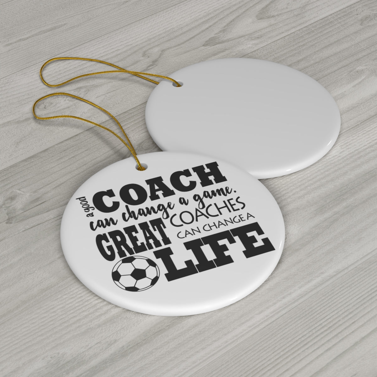 Soccer Coach Christmas Ornament, Soccer Coach Gift, Thank You