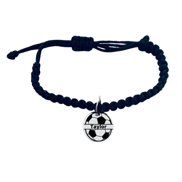 Personalized Soccer Rope Bracelet