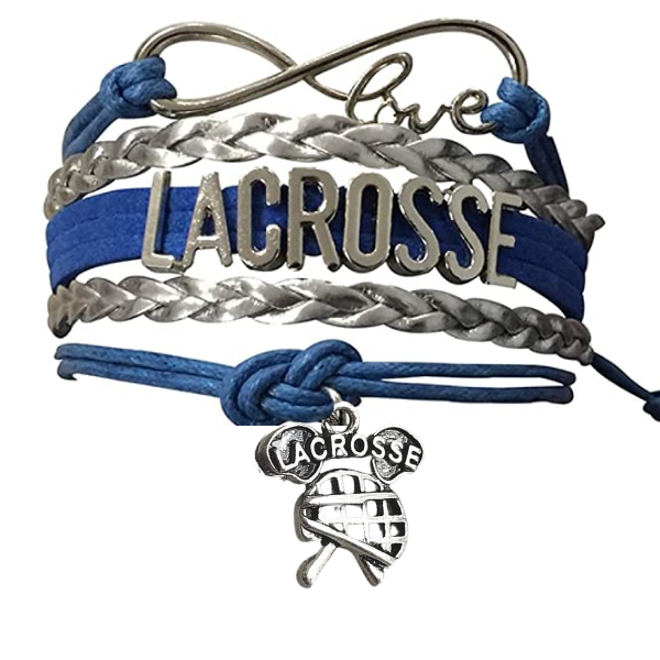 Blue Lacrosse Bracelet - Pick Charm