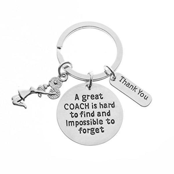 Cheer Great Coach is Hard to Find But Impossible to Forget Keychain