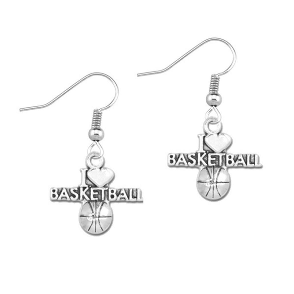I Love Basketball Earrings – Sportybella