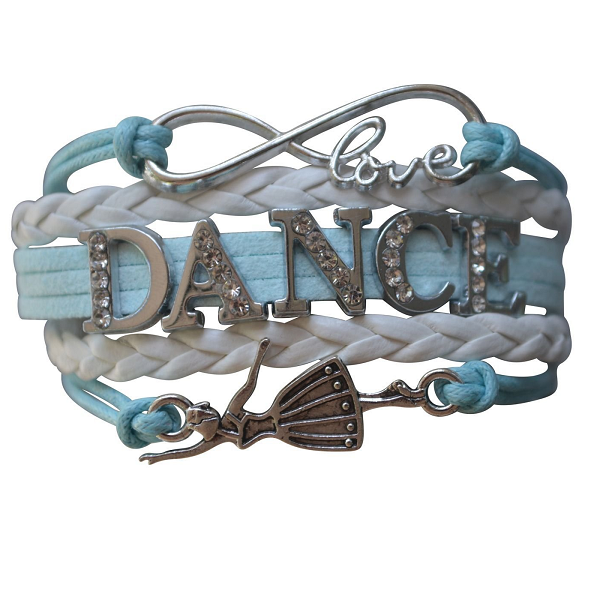 Dance Rhinestone Bracelet- Blue