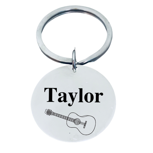 Personalized guitar, Acoustic Guitar, Electric guitar keychain