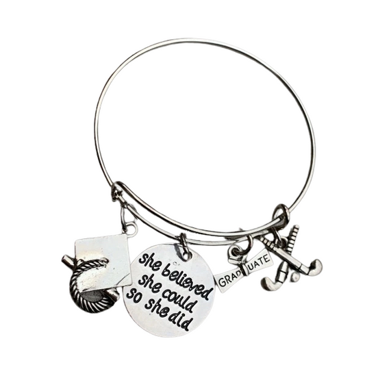 Graduation Bracelet & Gift Bag - 2023 Live Your Dreams - Sportybella