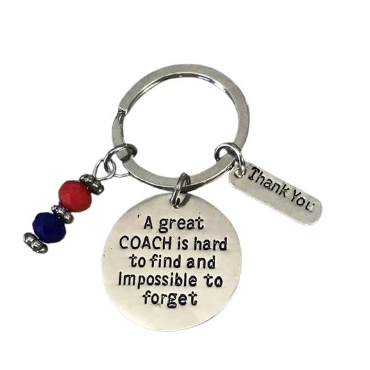 Assistant Coach Heart Gift Custom Personalized Key Chain 