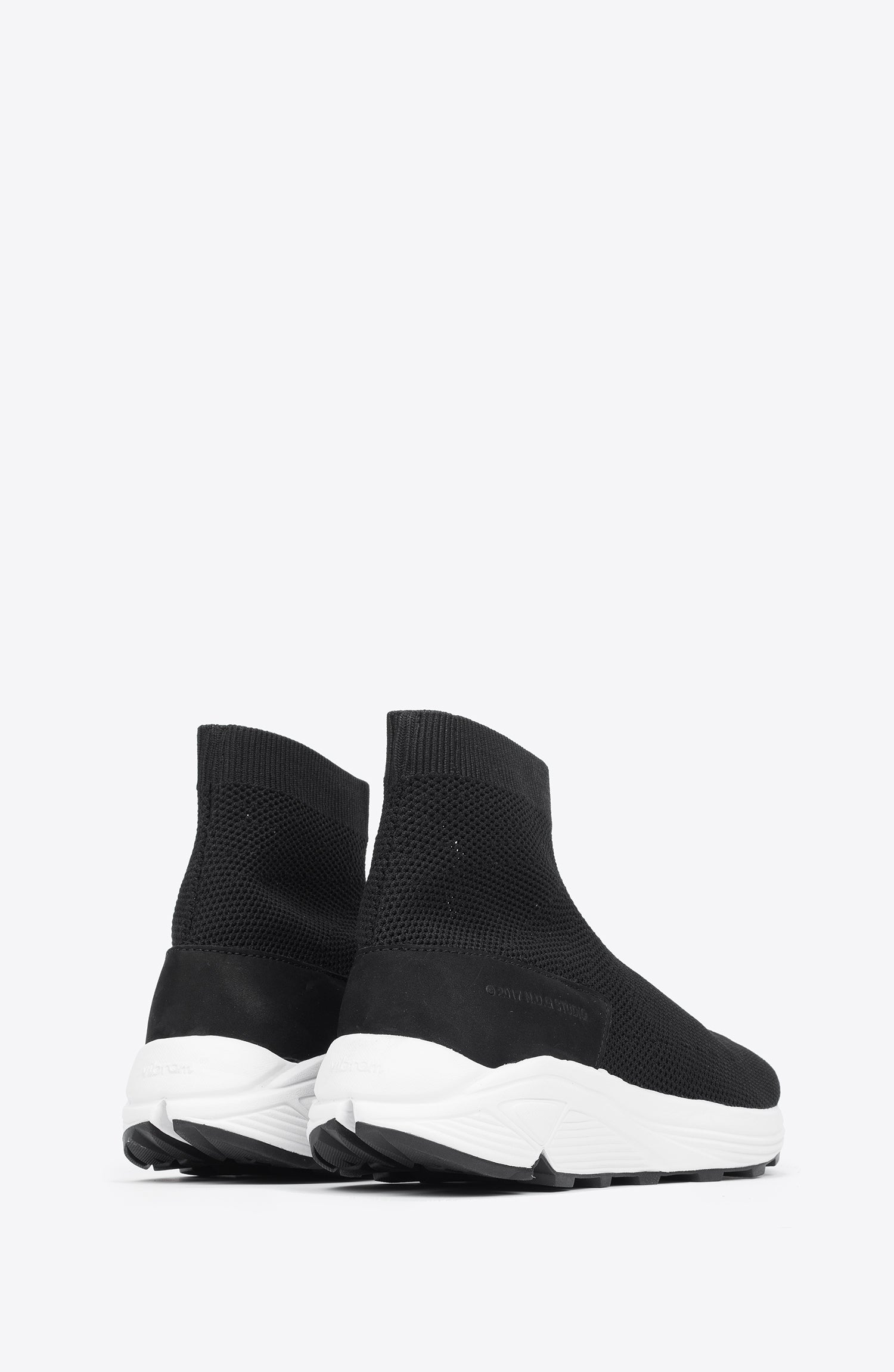 black and white sock sneakers