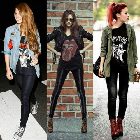 style rock chic femme