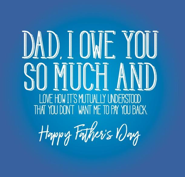 Funny Father S Day Cards Dad I Owe You So Punk Cards