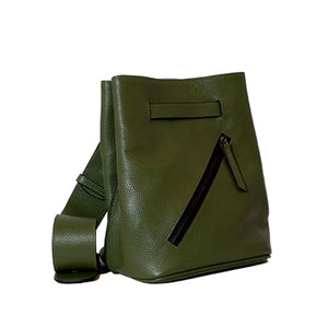 olive green leather bag