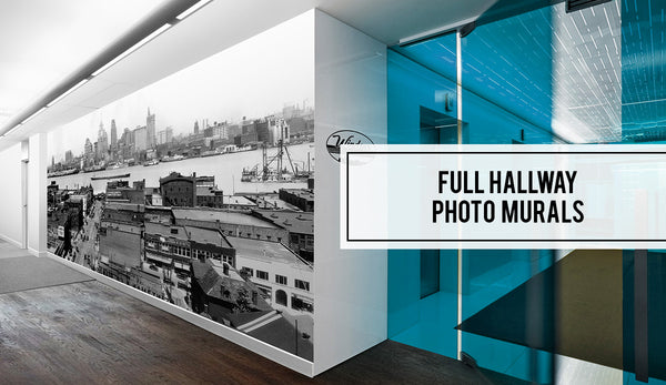 Windsor Prints Office Hallway Vintage Photo Mural 