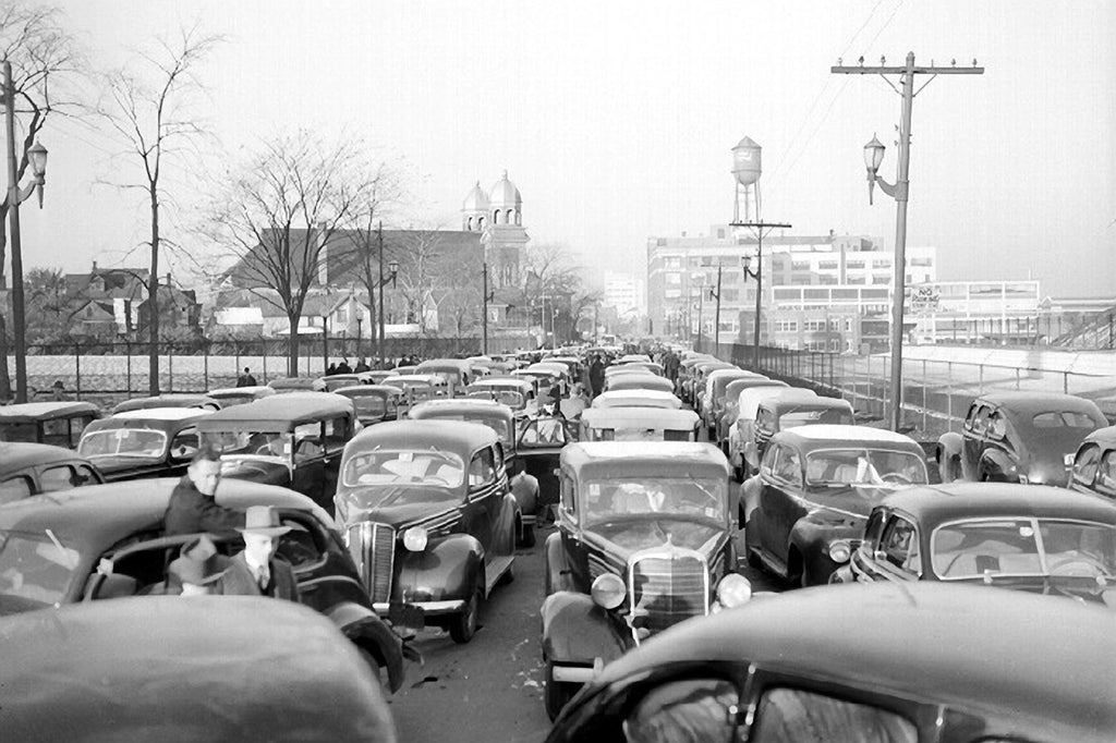 Ford Blockade Strike Drouillard Road (1945) Ford City Windsor Prints
