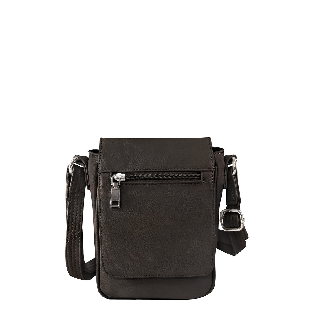 Cowhide Leather Compact Concealed Carry Crossbody Bag – ccwbags.com