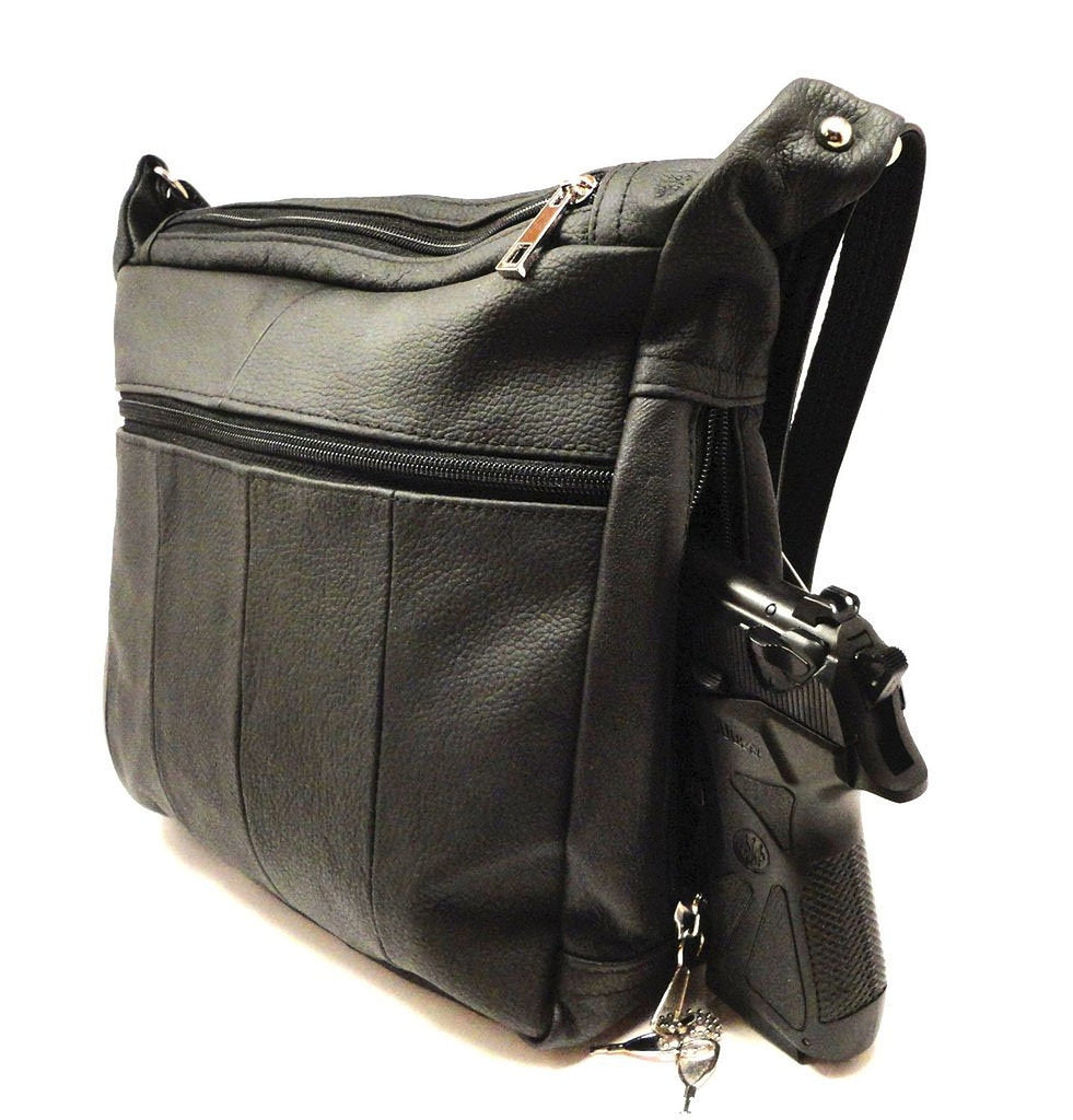 Concealed Carry Genuine Leather Crossbody Purse – ccwbags.com