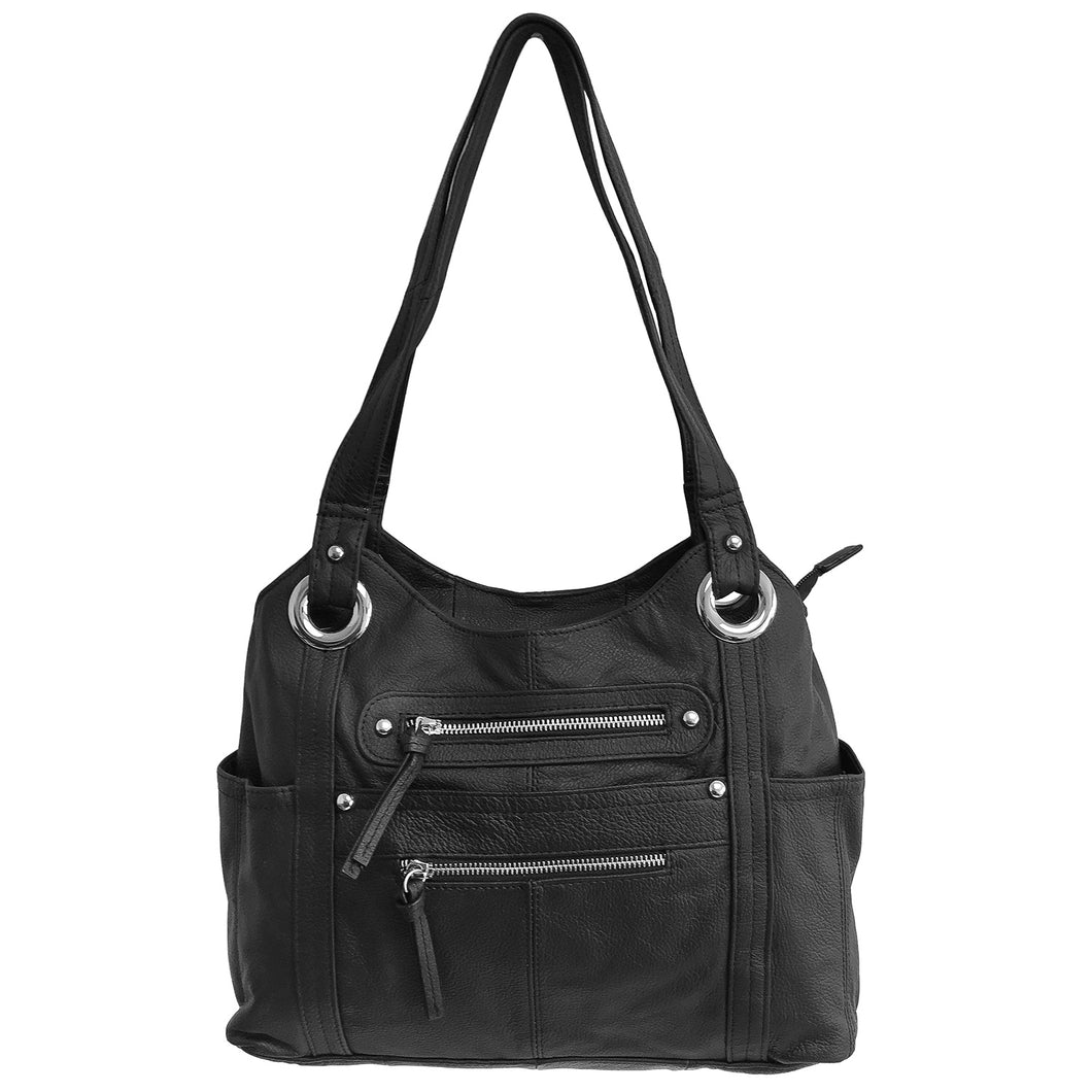 Concealed Carry Genuine Leather Shoulder Bag – ccwbags.com