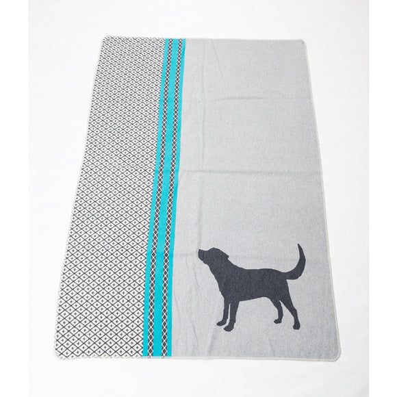 Grey Dog Pet Blanket 100 x 140cm