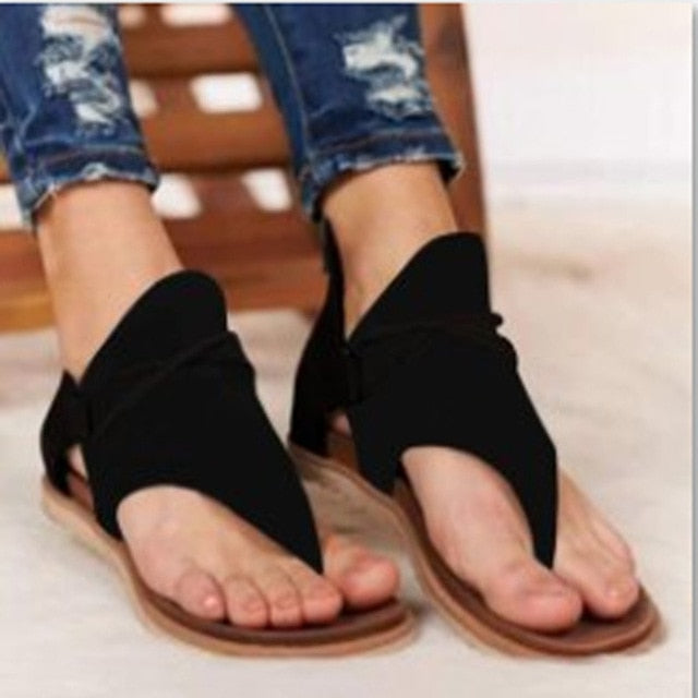 WEEKLY DEAL - Women Flat Sandals Leopard Snake Print Summer Shoes