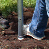 Tamping down soil around Ground Socket