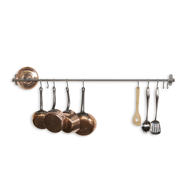 Wallniture Casto 17 Pot Rack Set of 2, Utensil Holder with 20 S Hooks,  Iron, Black - Bed Bath & Beyond - 33674466