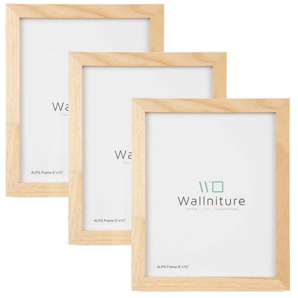 WOODARIES Hanging Collage Picture Frame - 4” x 6” Photos - Walnut - Se –  Wallniture