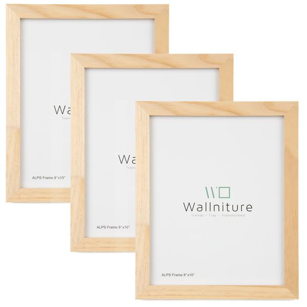 WOODARIES Hanging Collage Picture Frame - 4” x 6” Photos - Walnut