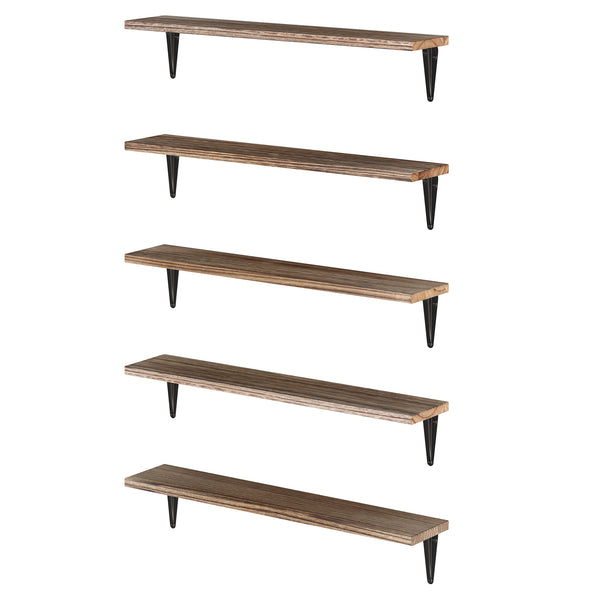 ARRAS 17” Rustic Floating Shelves and Wall Bookshelf for Bedroom Decor –  Wallniture
