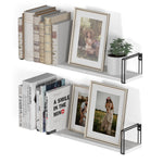 AVILA Floating Shelves and Wall Bookshelf – 24” Length – Set of 2 – White - Wallniture