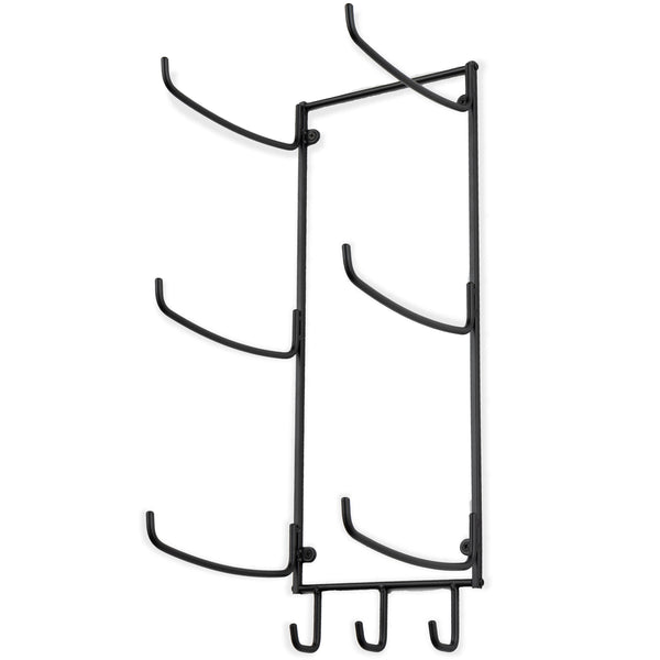GURU Wall Mount Yoga Mat holder & Foam Roller Rack with Hooks for Hang –  Wallniture