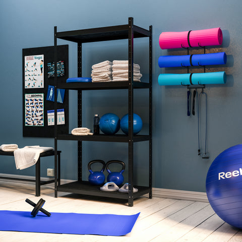 wall mounted yoga mat holder