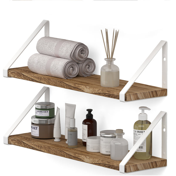 COLMAR 36 Farmhouse Bathroom Shelves for Over The Toilet Storage, Wide  Floating Shelves for Wall - Set of 2