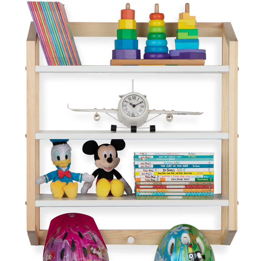 floating shelves kids room