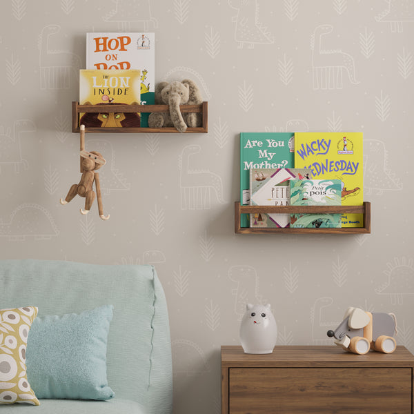 ENNA Peg Board Wall Shelves & Wall Hooks for Hanging Kids Room Decor, –  Wallniture