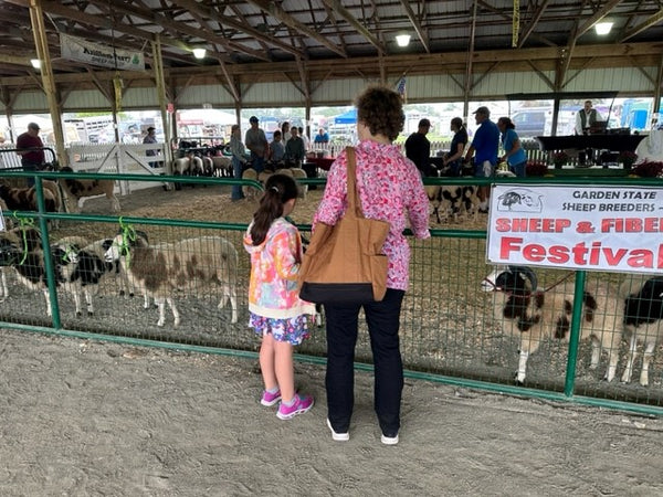 WeatherWool attends the New Jersey Sheep and Fiber Festival annually, presented by the Garden State Sheep Breeders. We love seeing the youngsters and their animals, and we are continually impressed by the beauty of the fleeces presented, particularly the Natural Colored!