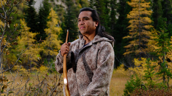 Amós Rodriguez wore a WeatherWool Anorak in Lynx Pattern for History Channel's ALONE: FROEN Survival Challenge