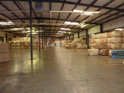 WeatherWool raw fiber is scoured by Bollman Industries in San Angelo, Texas