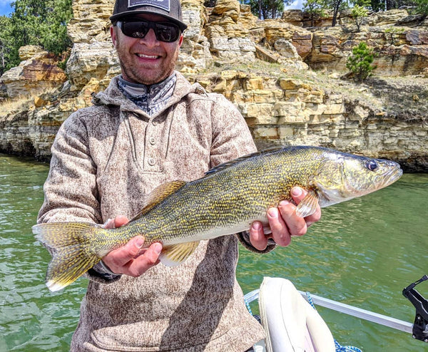 Fishing Jumping Walleye Adult Short Sleeve T-Shirt-Forest Green-Medium