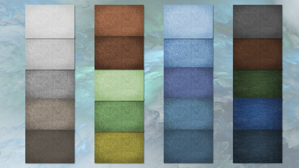 The potential color palette for WeatherWool 100% Wool Denim is large!