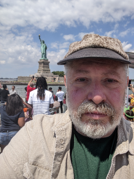 Lady Liberty, the Statue of Liberty ... WeatherWool Ball Cap in Lynx Pattern ... WeatherWool Founder Ralph DiMeo