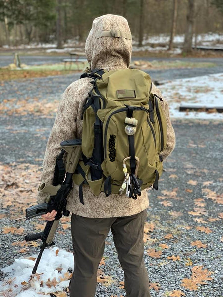 Military Operator in WeatherWool WarriorWool Al's Anorak in Lynx Pattern