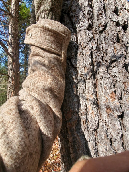 WeatherWool Advisor David Alexander is a professional Naturalist who provided us with several photos comparing Lynx Pattern to the bark of several different types of trees, including this Hemlock