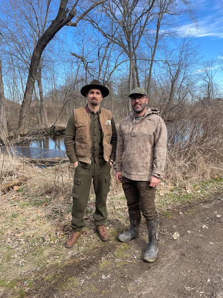 WeatherWool Advisors David Alexander and Trustin Timber knew each other from Instagram, but had never spoken until they met at the WeatherWool Swamp, a wetland in New Jersey, about 20 miles West of New York City.