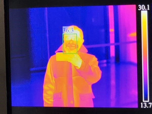 The Infrared Heat photo of WeatherWool’s All-Around Jacket shows that heat loss maps exactly to the number of the layers of our Merino Jacquard Wool Fabric at different places of the Jacket.