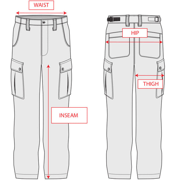 Pants Size Chart – WeatherWool